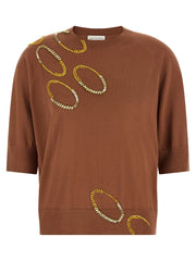 Dries Van Noten Brown Merino Wool Cardigan