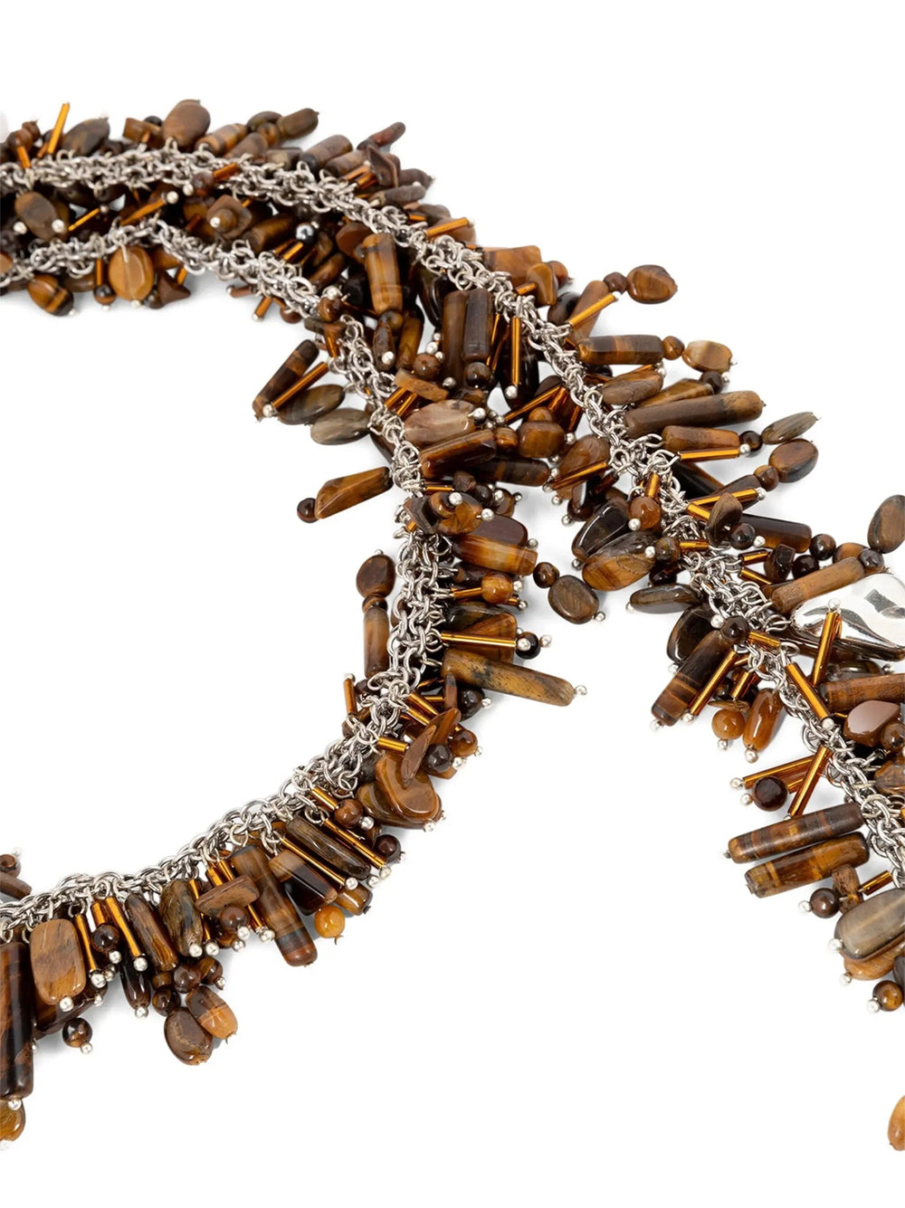Dries Van Noten Brown Viscose Necklace - One Size
