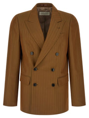 Dries Van Noten Brown Wool Blazer - IT52 | XL