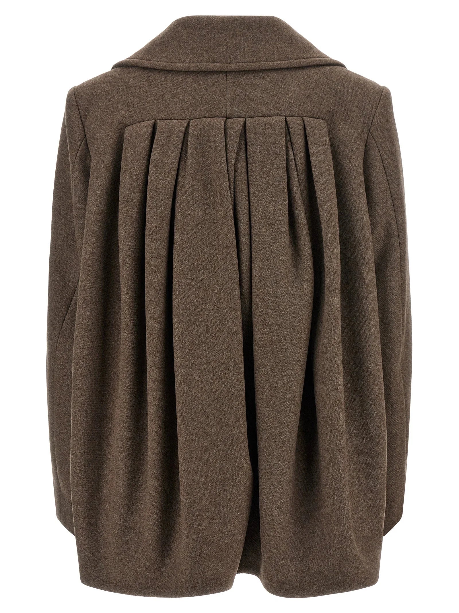 Dries Van Noten Brown Wool Coat - XS