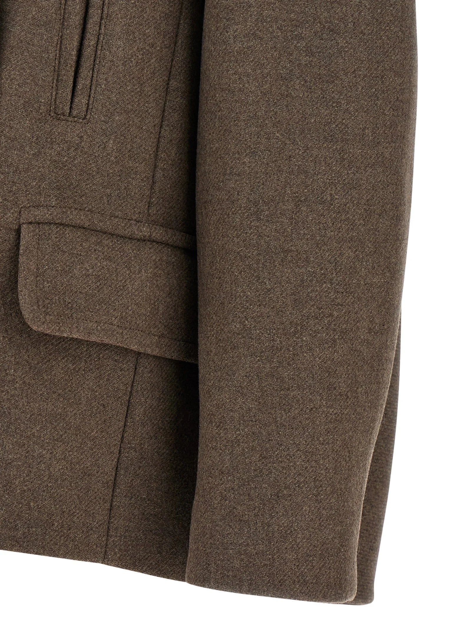 Dries Van Noten Brown Wool Coat - XS