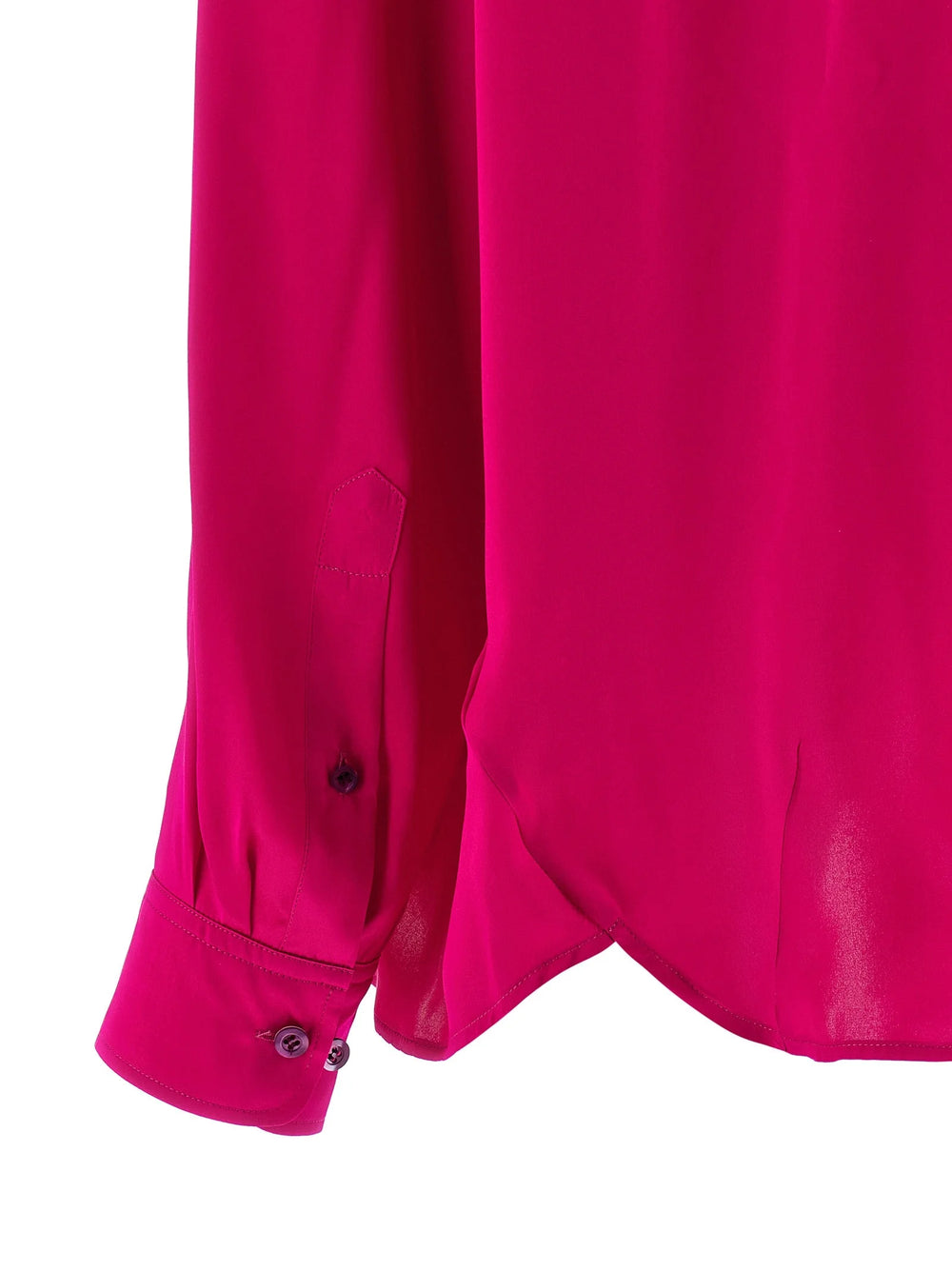 Dries Van Noten Fuchsia Silk Blouse - XS