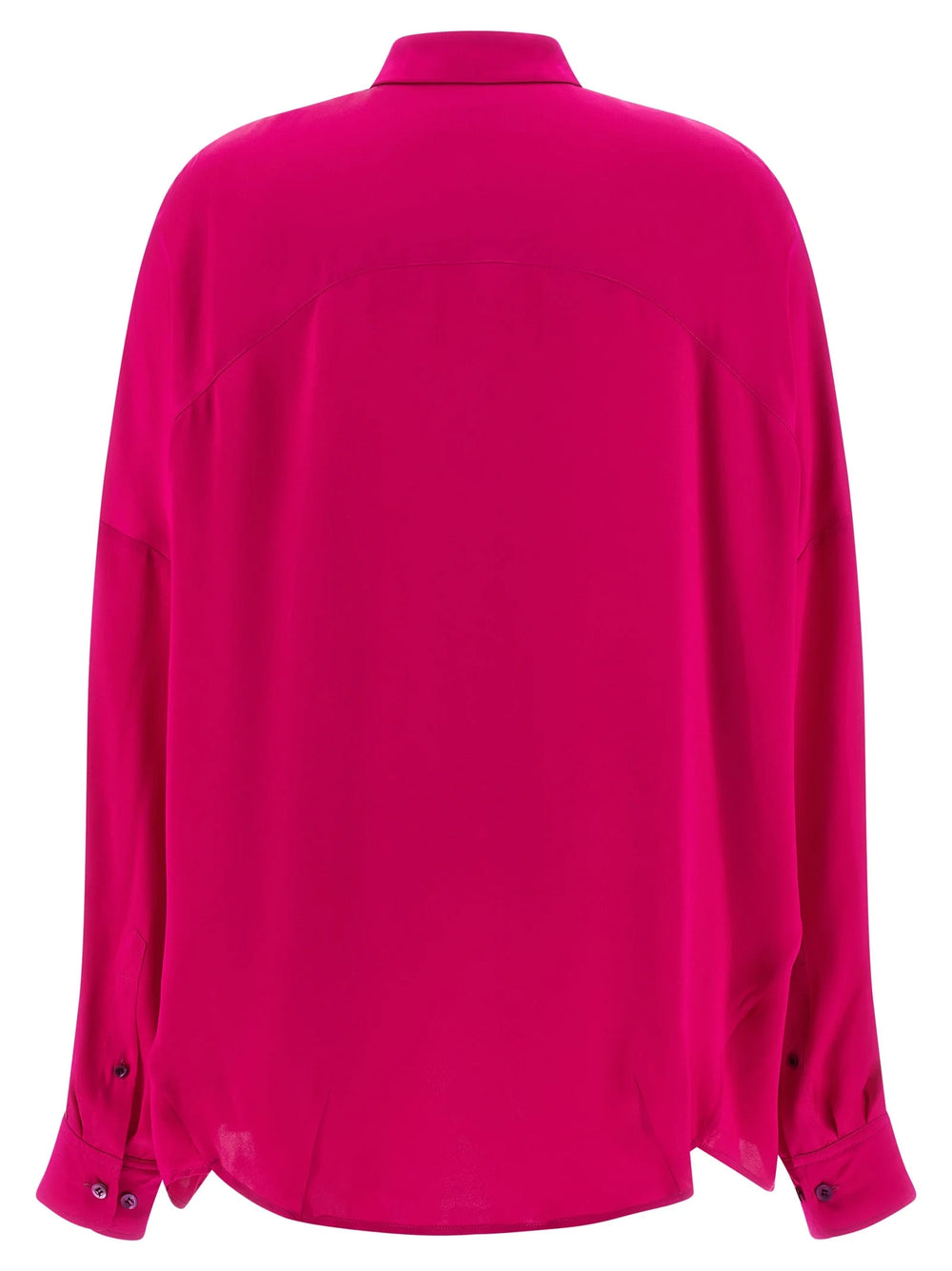 Dries Van Noten Fuchsia Silk Blouse - XS