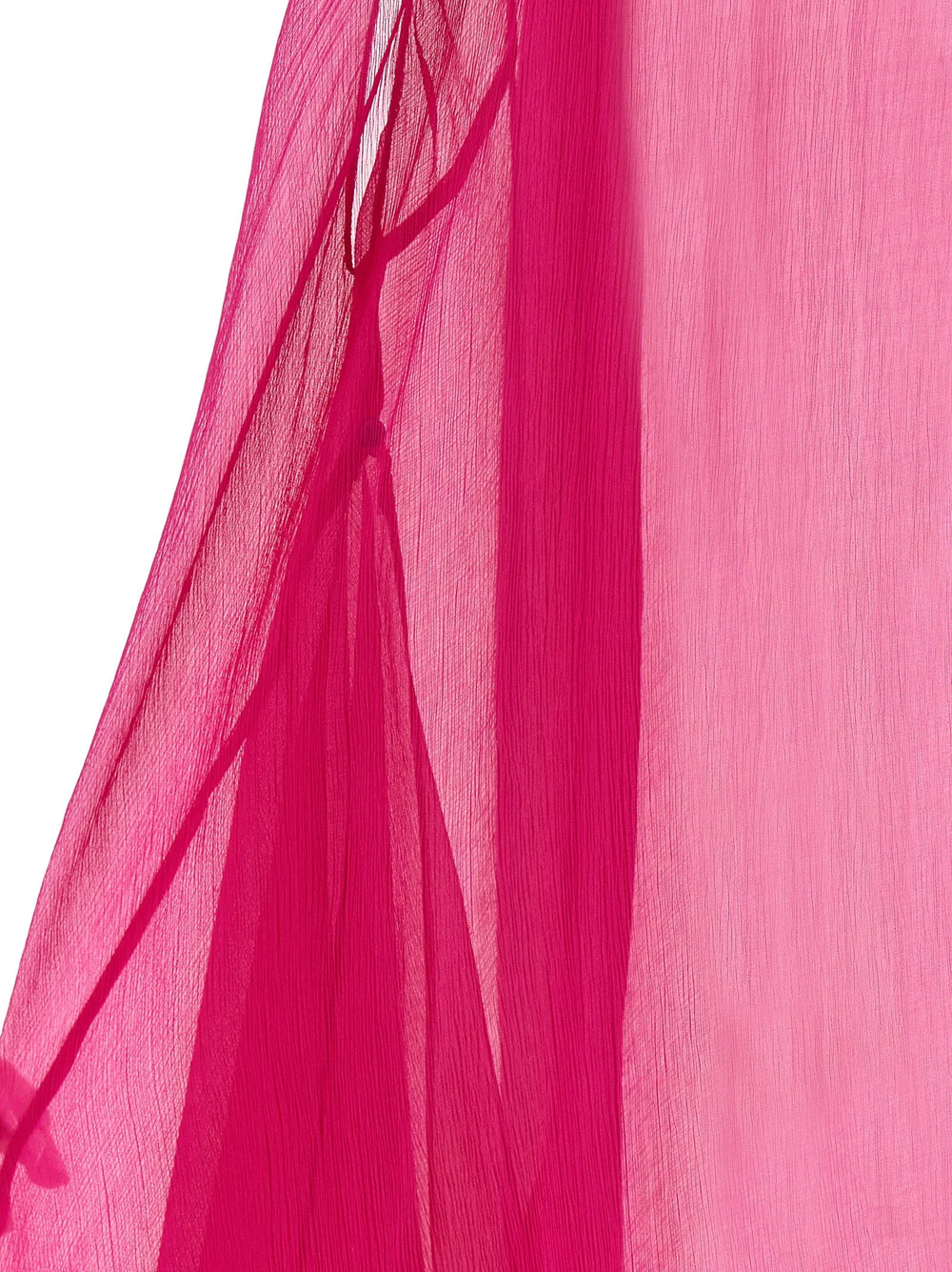 Dries Van Noten Fuchsia Silk Midi Dress - S