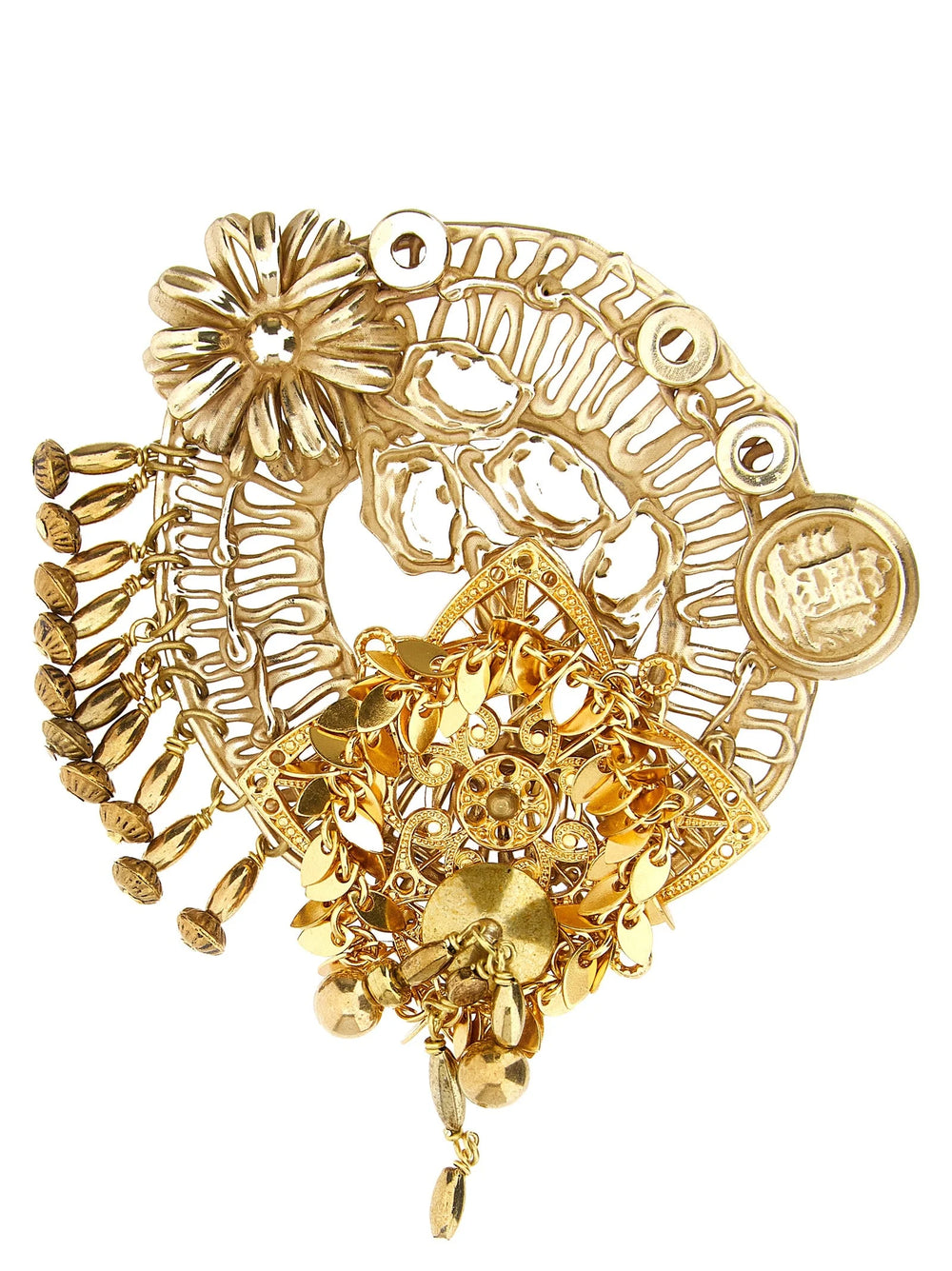 Dries Van Noten Gold Brass Broch