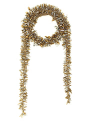 Dries Van Noten Gold Marabou Necklace - One Size