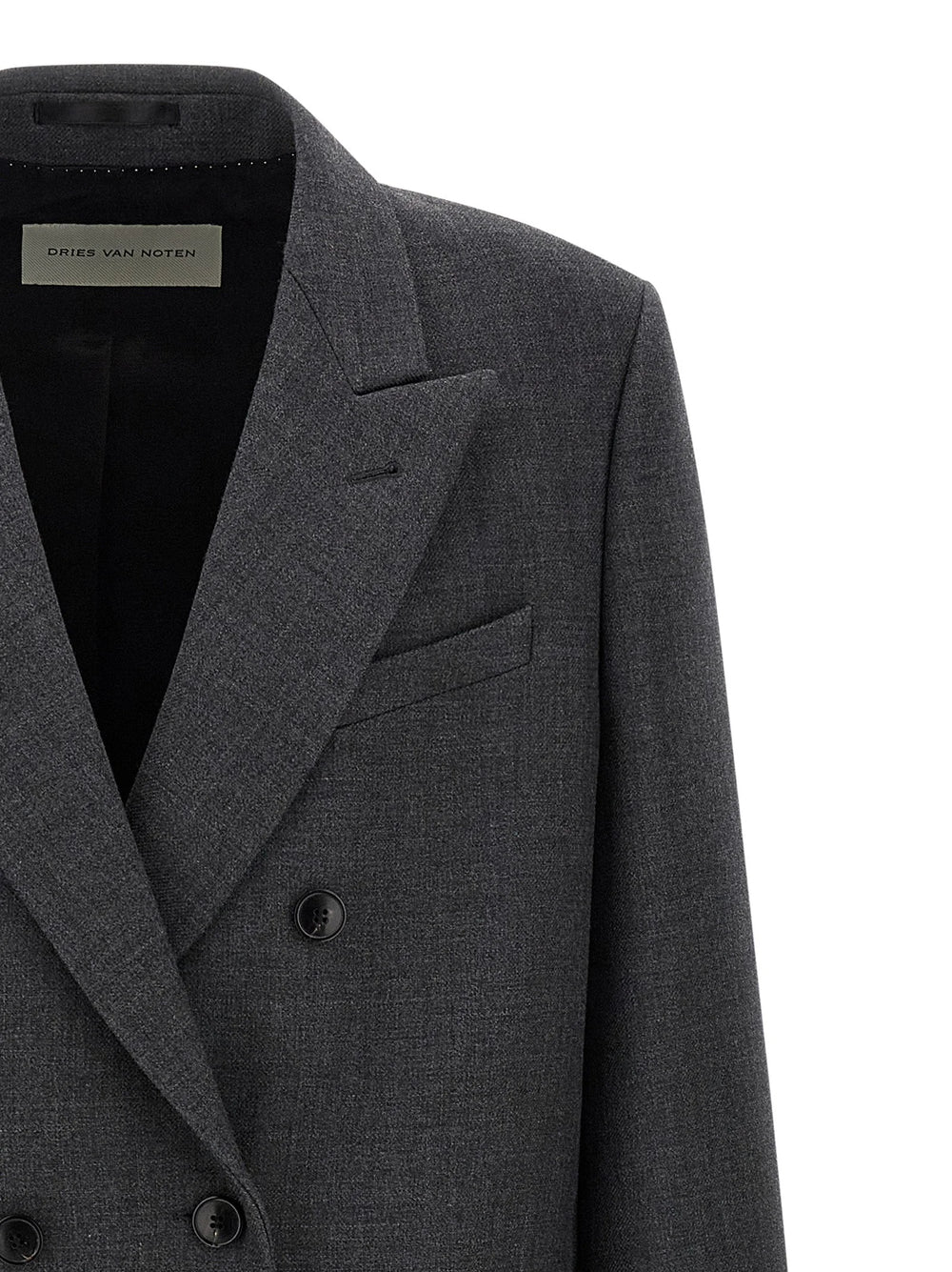 Dries Van Noten Gray Wool Coat - IT50 | L