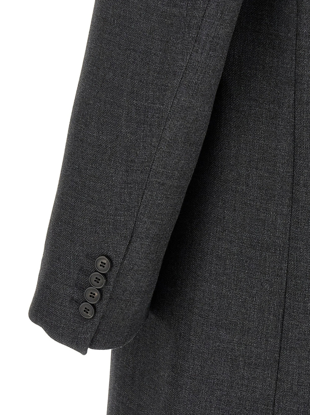 Dries Van Noten Gray Wool Coat - IT50 | L