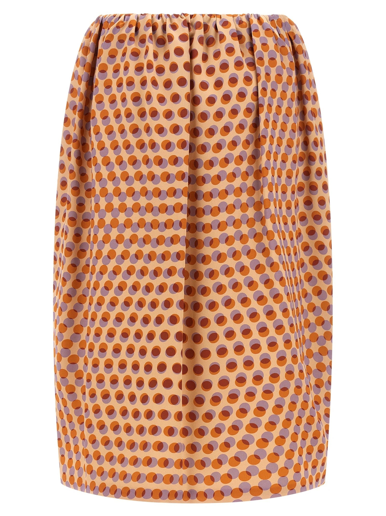Dries Van Noten Multicolor Silk Midi Skirt