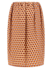 Dries Van Noten Multicolor Silk Midi Skirt