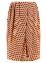Dries Van Noten Multicolor Silk Midi Skirt