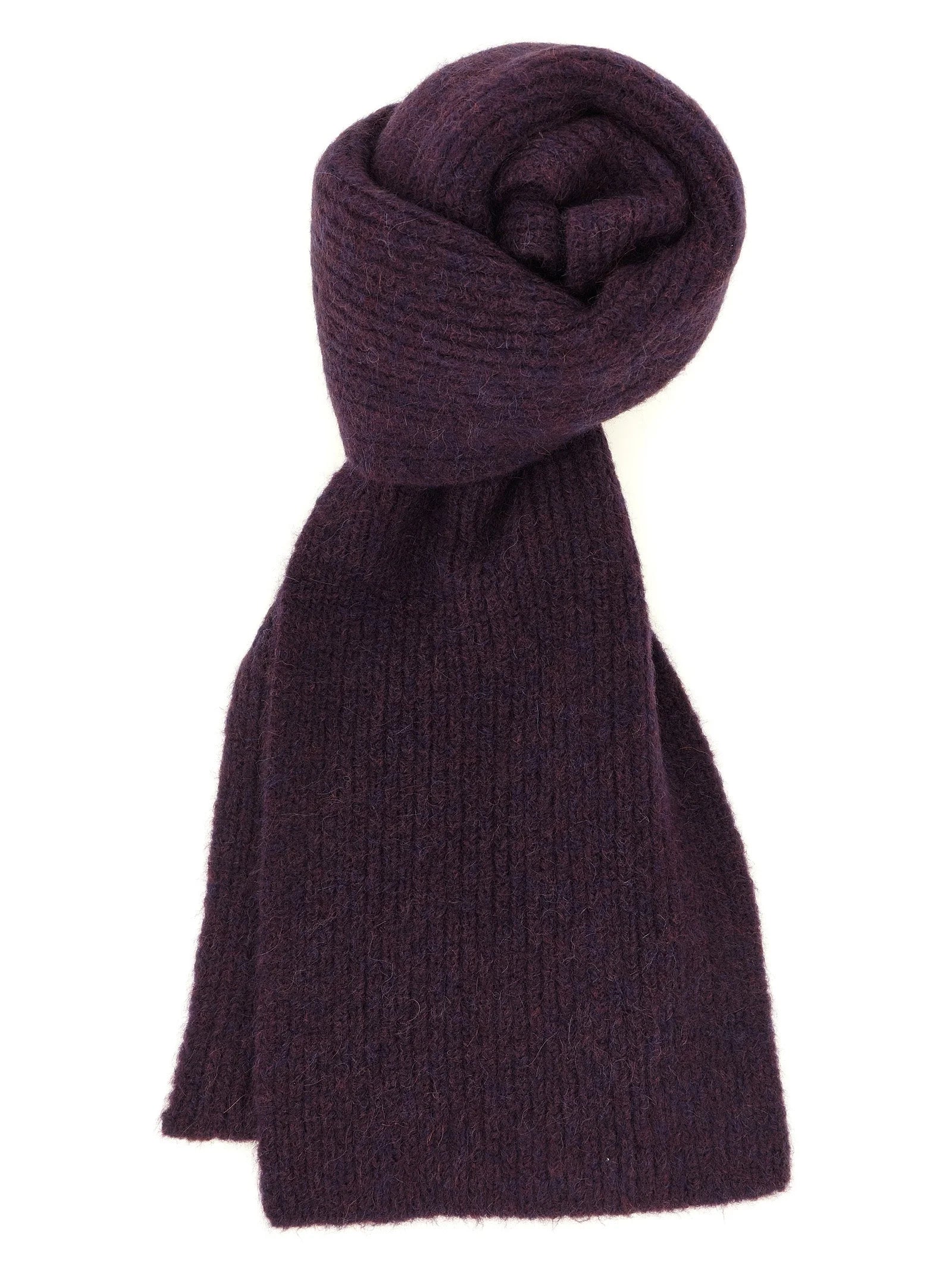 Dries Van Noten Purple Wool Foulard