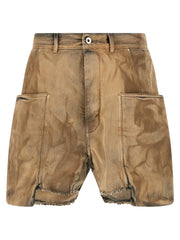 DRKSHDW Beige Cotton Bermuda Shorts