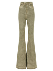 DRKSHDW Beige Cotton Bootcut Jeans