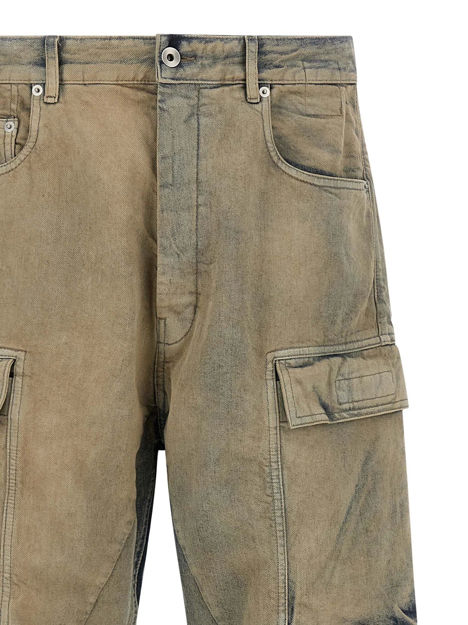DRKSHDW Beige Cotton Cargo Pants - W32