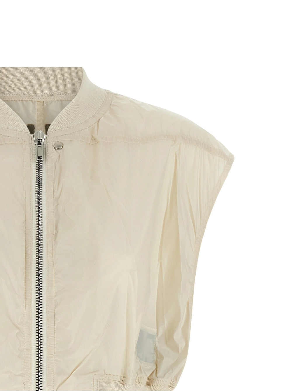 DRKSHDW Beige Nylon Sleeveless Jacket - S