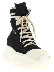 DRKSHDW Black Cotton Athletic Sneakers