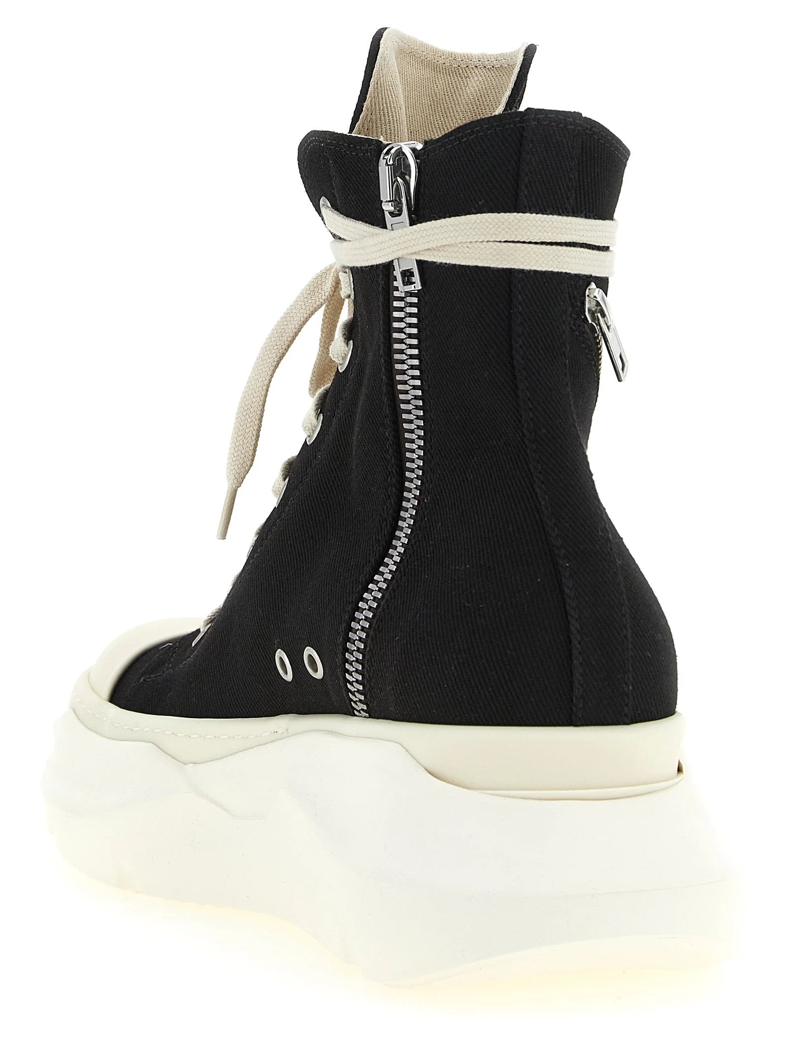 DRKSHDW Black Cotton Athletic Sneakers