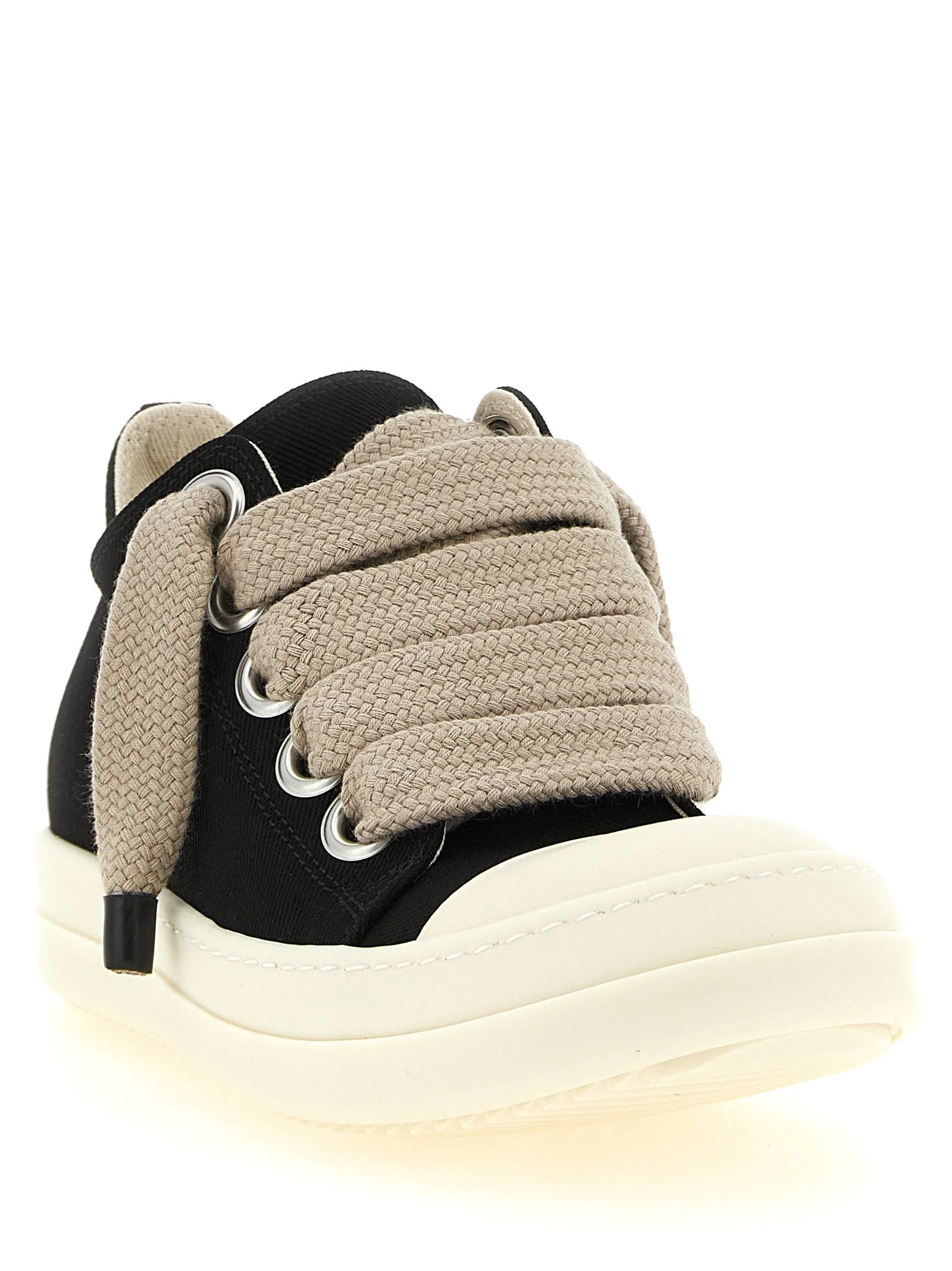 DRKSHDW Black Cotton Low Top Sneakers