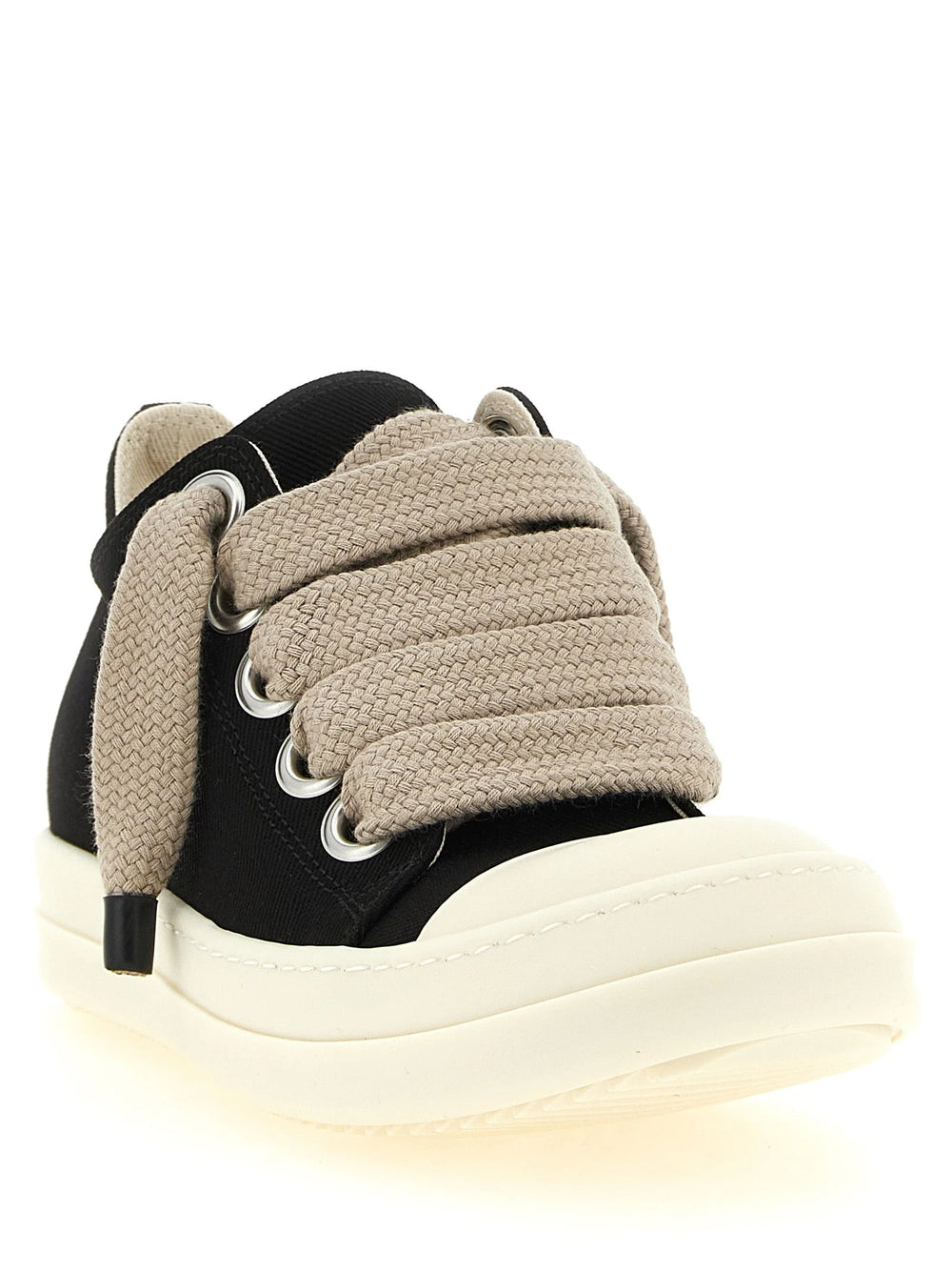 DRKSHDW Black Cotton Low Top Sneakers