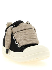 DRKSHDW Black Cotton Low Top Sneakers