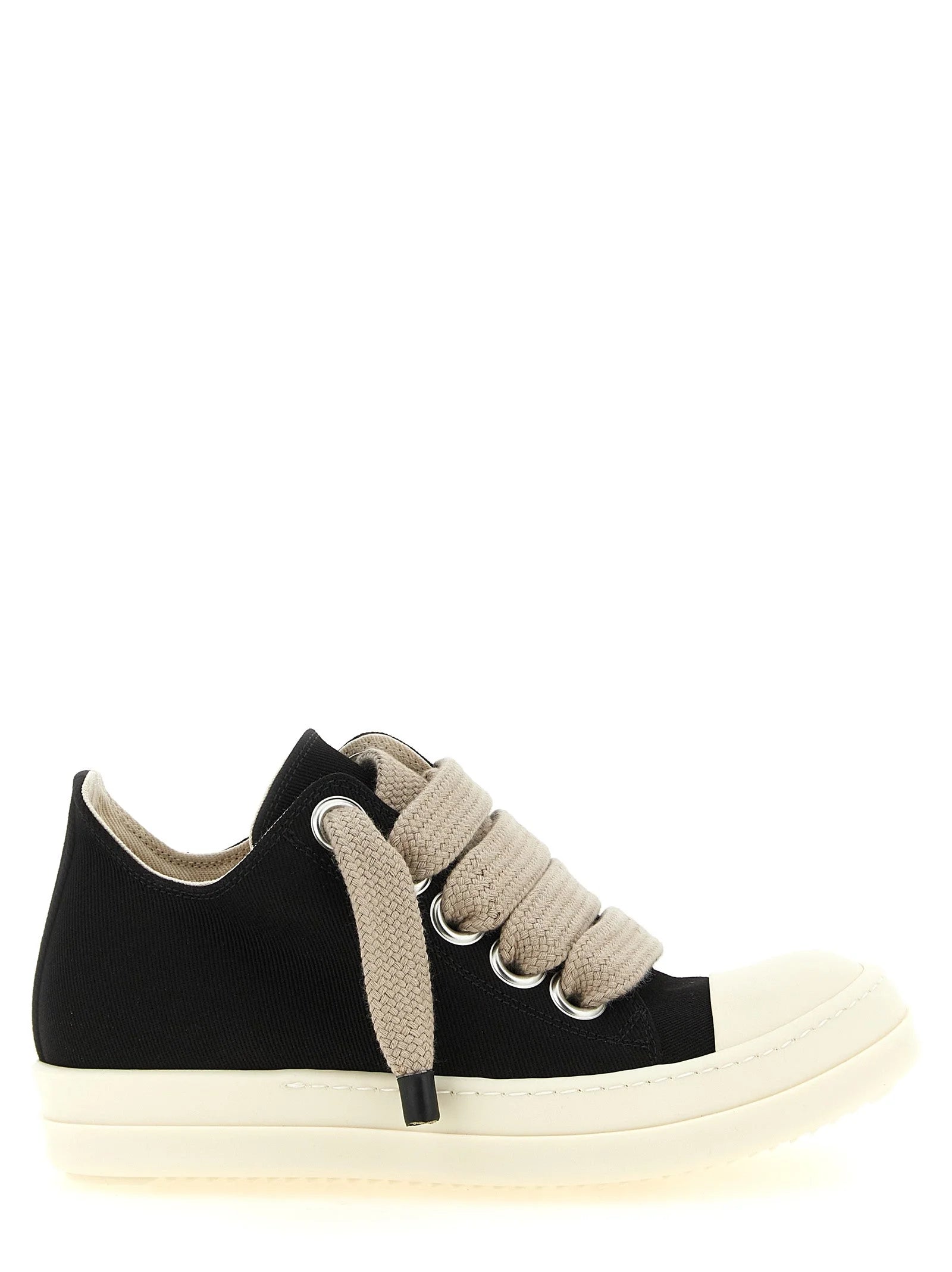 DRKSHDW Black Cotton Low Top Sneakers