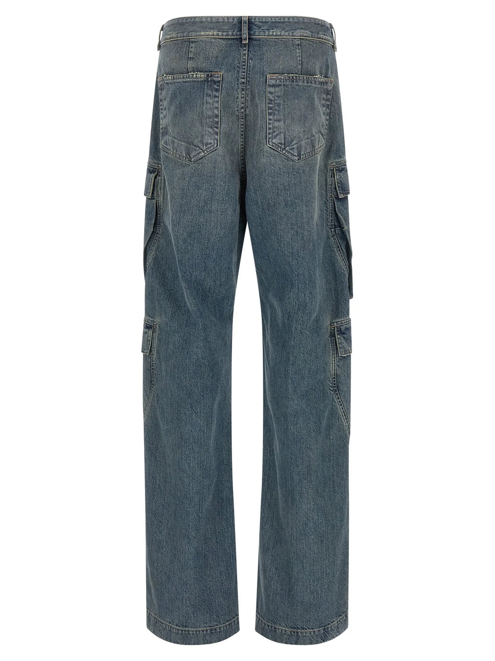 DRKSHDW Blue Cotton Cargo Pants