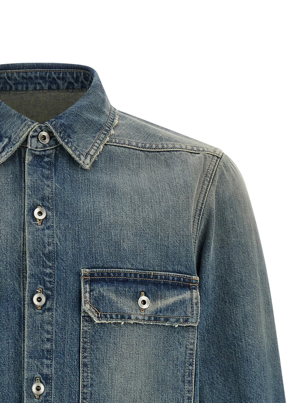 DRKSHDW Blue Cotton Denim Jacket
