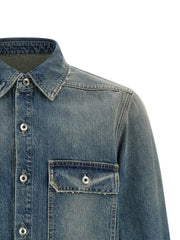 DRKSHDW Blue Cotton Denim Jacket