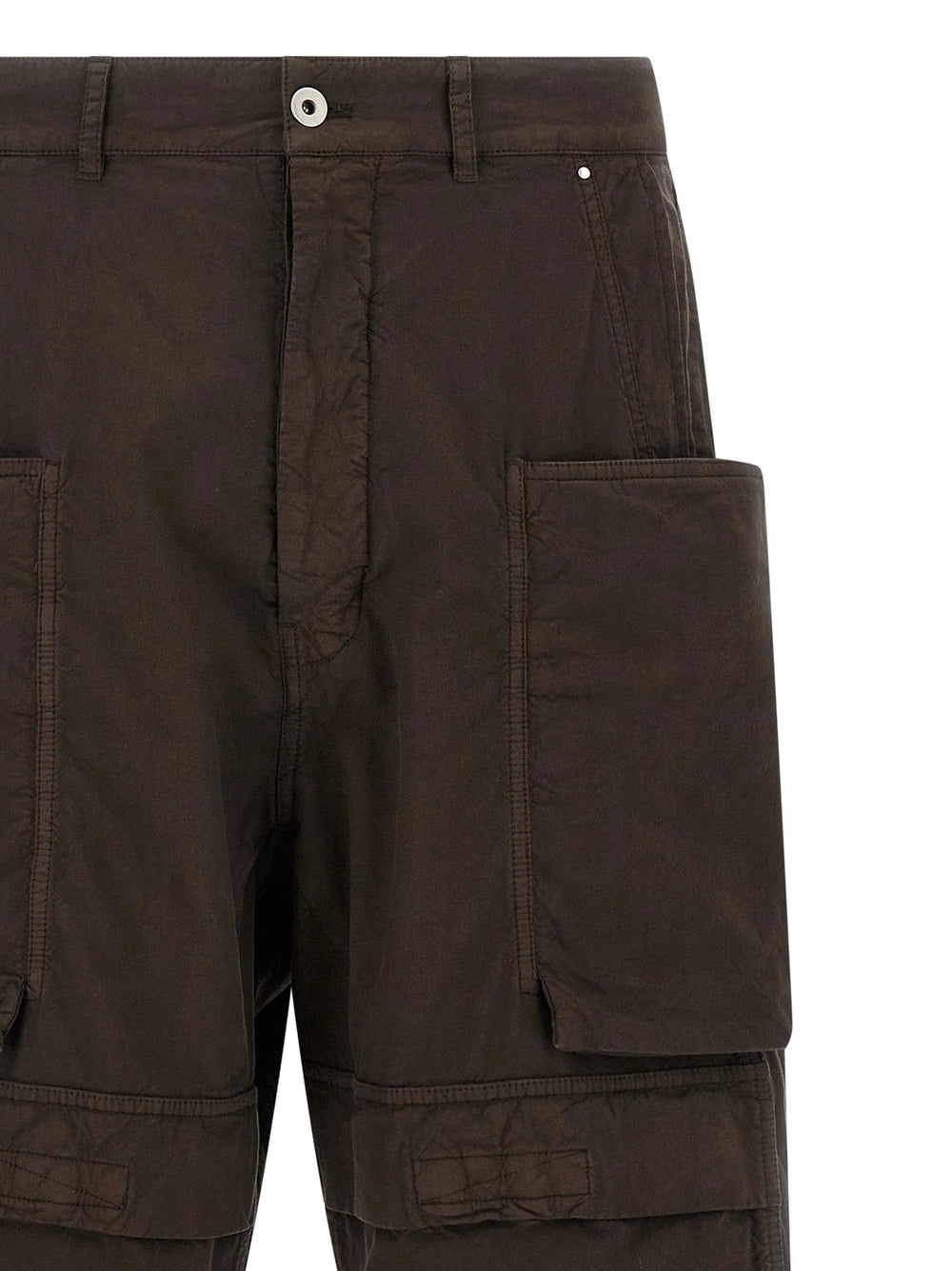 DRKSHDW Brown Cotton Cargo Pants - W30