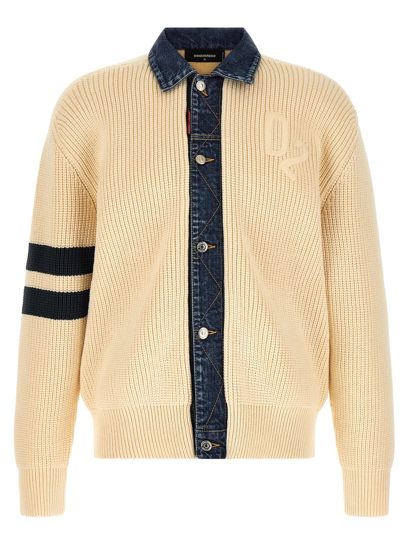 Dsquared² Beige Cotton Cardigan