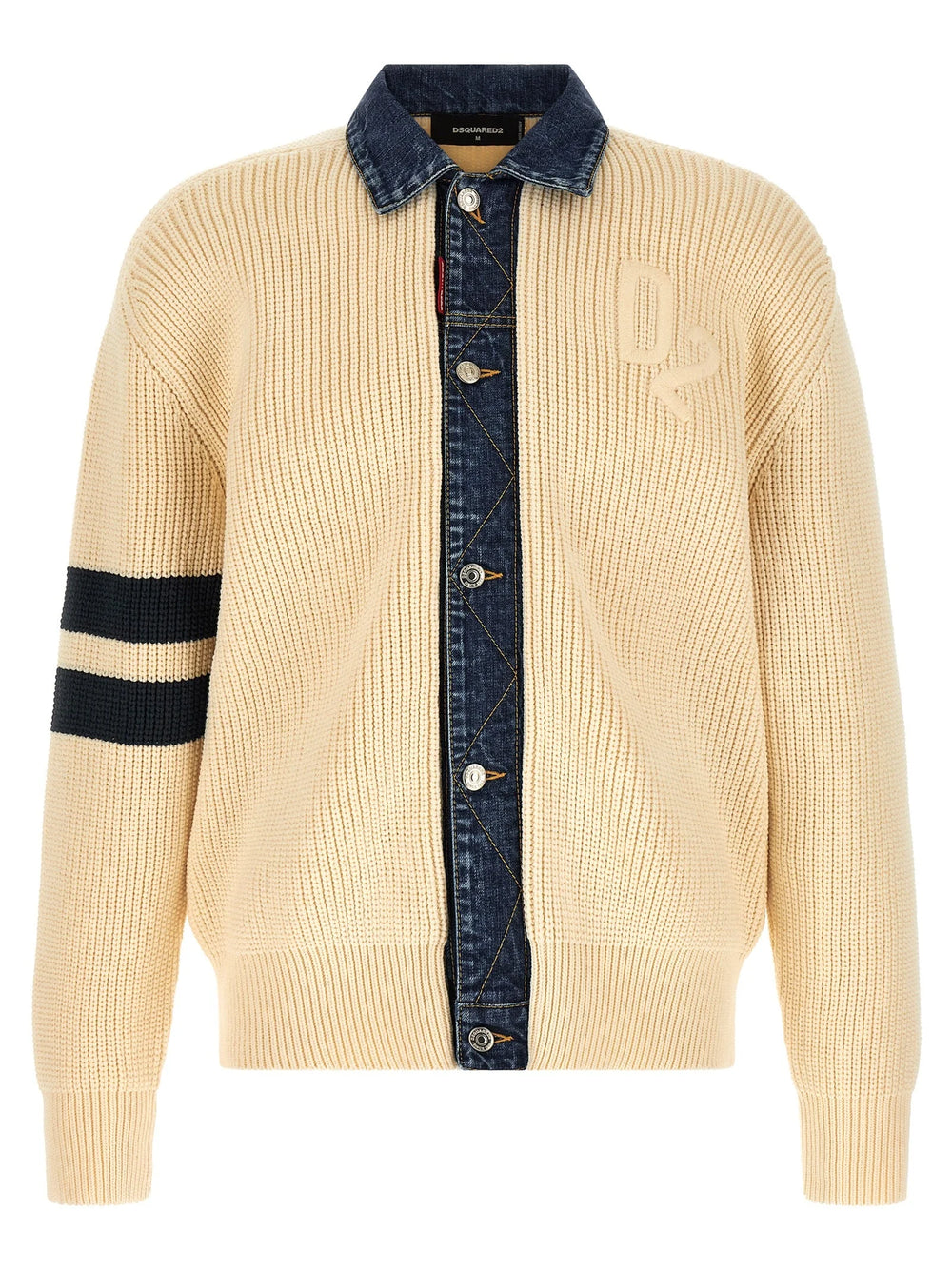 Dsquared² Beige Cotton Cardigan