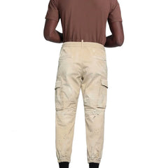 Dsquared² Beige Cotton Cargo Pants - IT52 | XL
