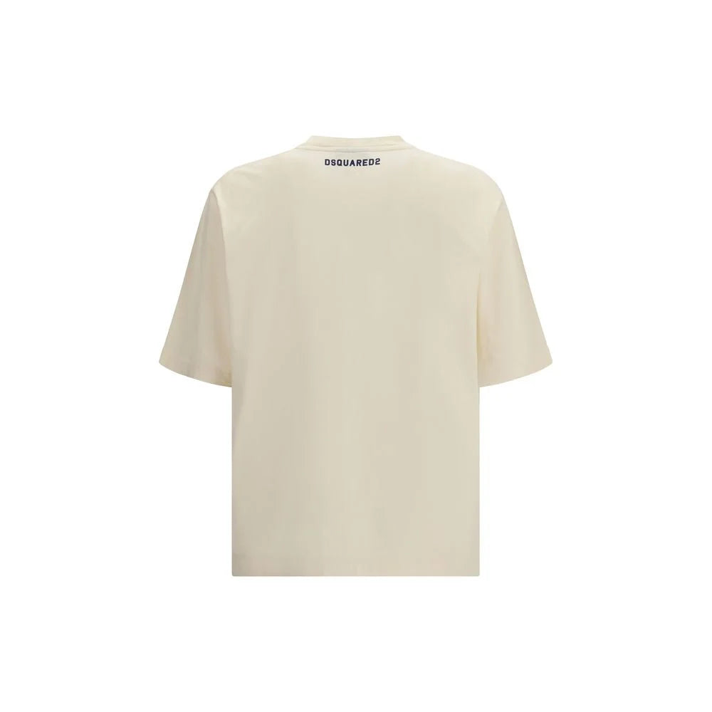 Dsquared² Béžové Tričko z Bavlny