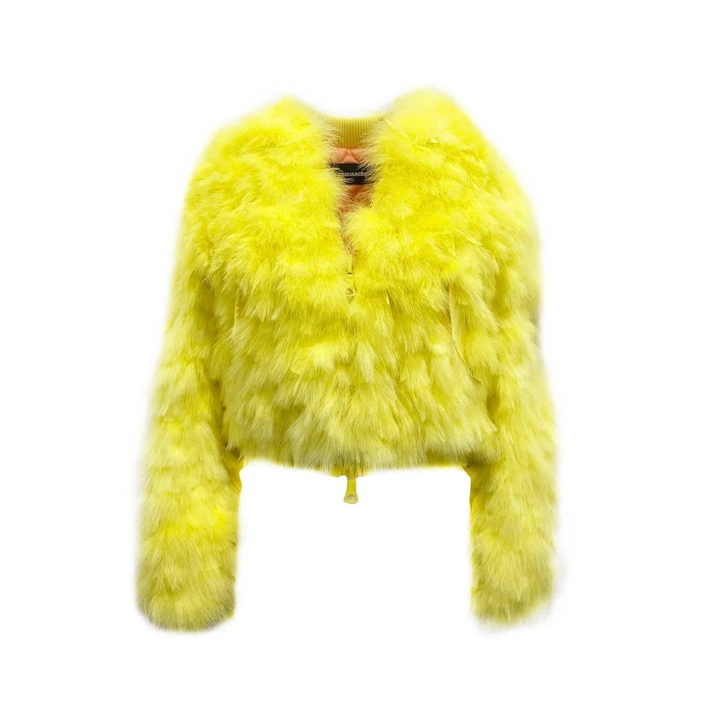 Dsquared² Bicolor Feather Bomber - 40