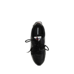 Dsquared² Black Calf Leather Bos Taurus Athletic Sneakers
