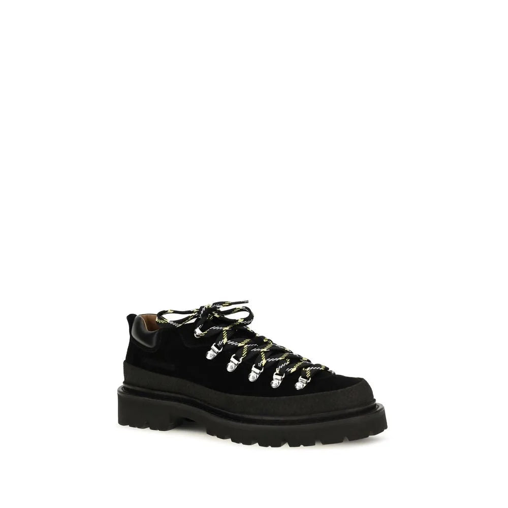 Dsquared² Black Calf Leather Bos Taurus Athletic Sneakers