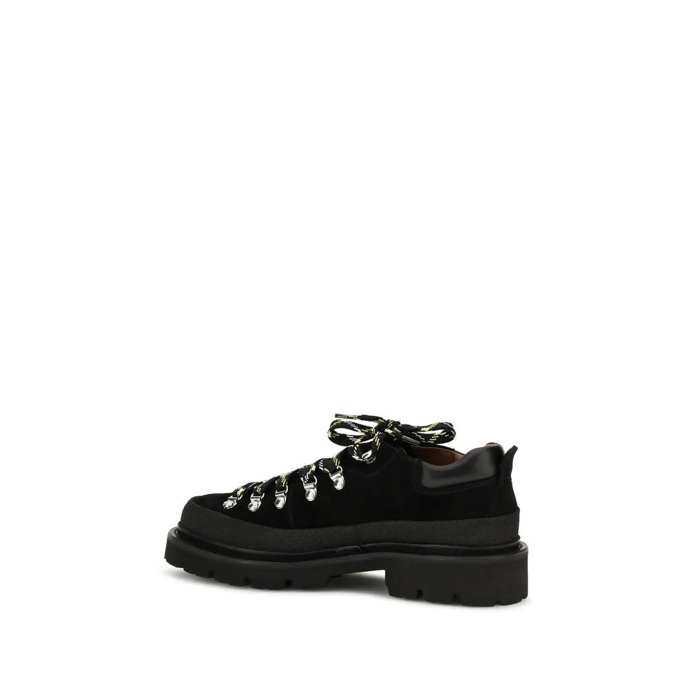 Dsquared² Black Calf Leather Bos Taurus Athletic Sneakers