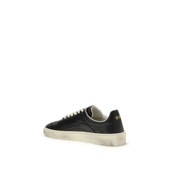 Dsquared² Black Calf Leather Bos Taurus Sneakers