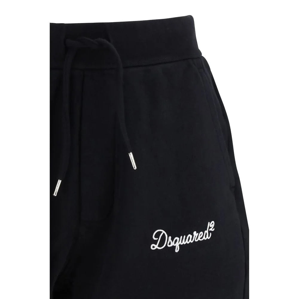 Dsquared² Black Cotton Bermuda Shorts