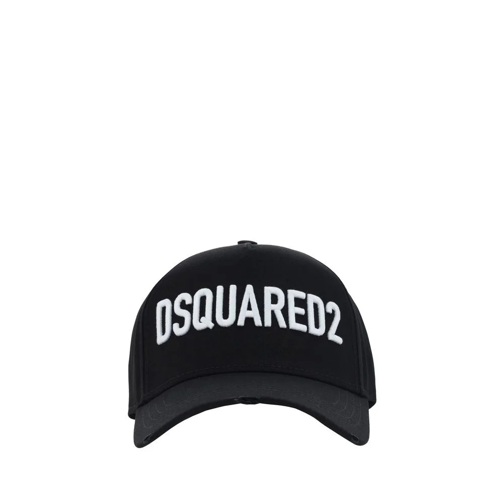 Dsquared² Black Cotton Cap (Baseball Hat) - UNI