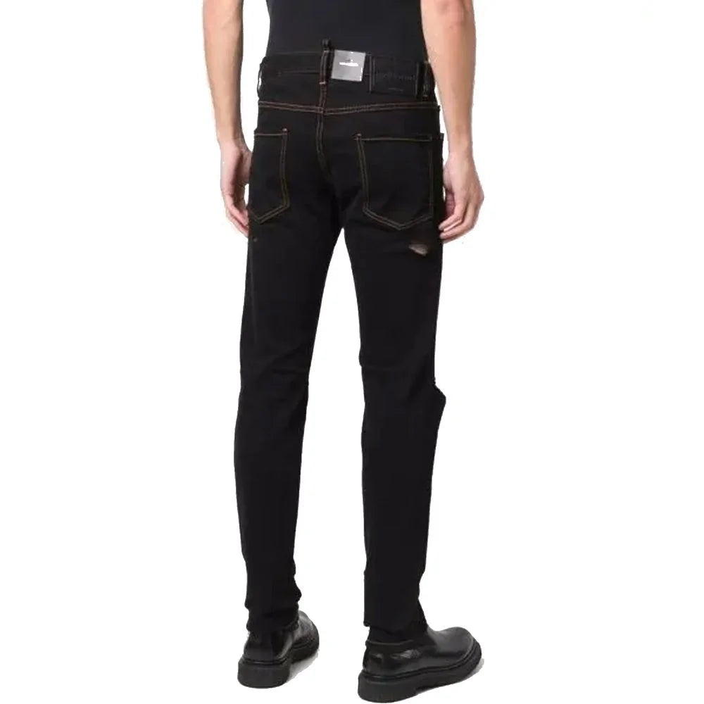 Dsquared² Black Cotton Jeans Denim