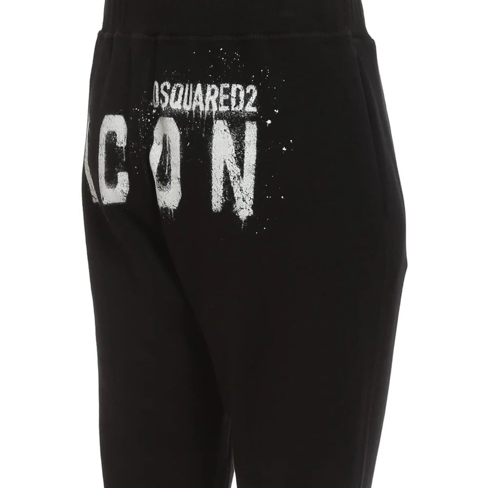 Dsquared² Black Cotton Joggers (Workout Pants) - S