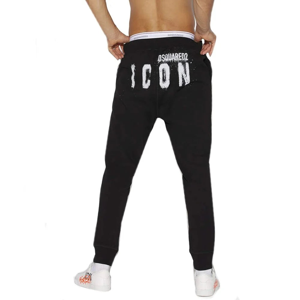 Dsquared² Black Cotton Joggers (Workout Pants) - S