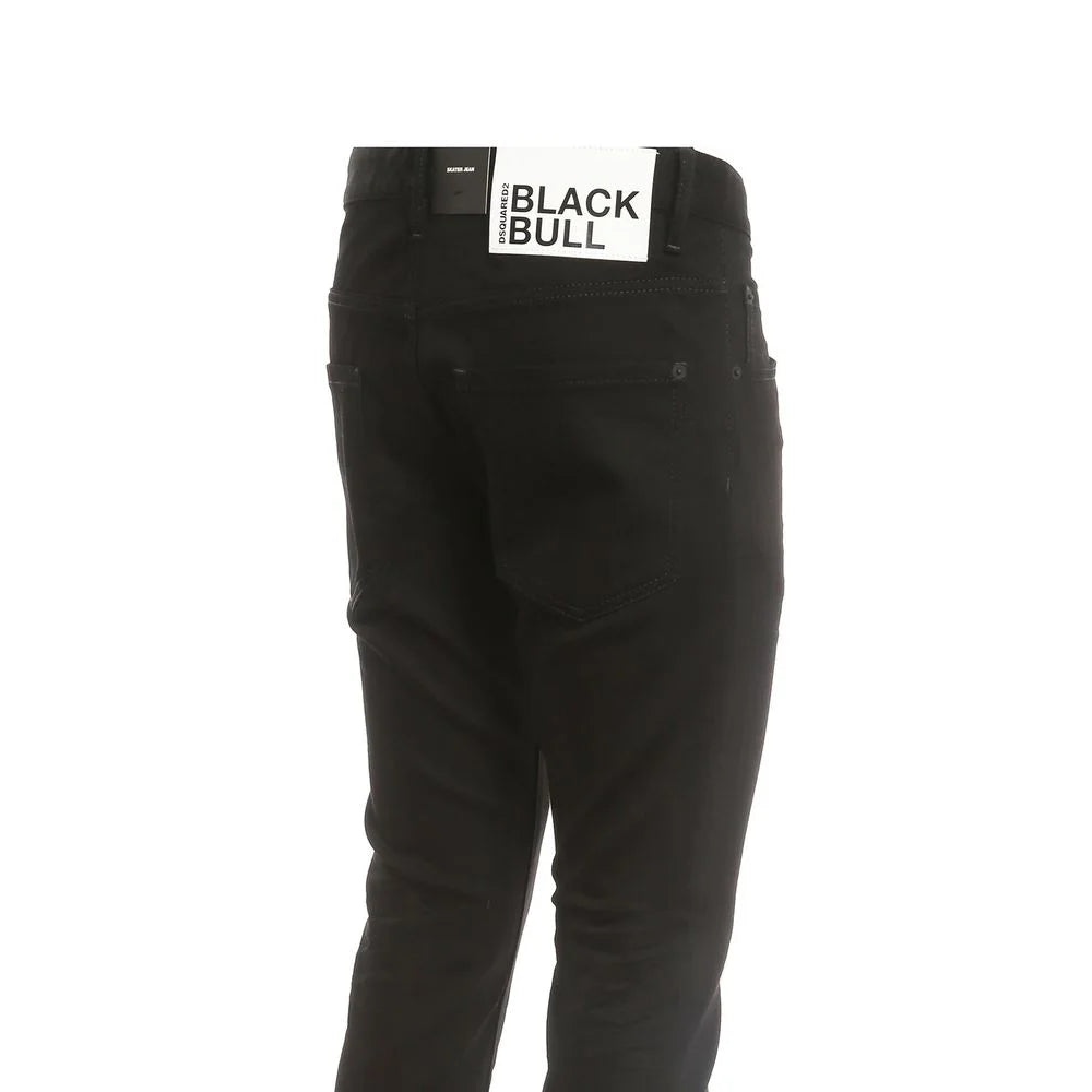 Dsquared² Black Cotton Skinny Jeans - 44