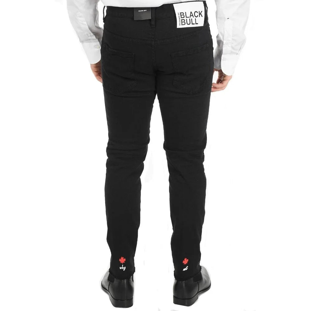 Dsquared² Black Cotton Skinny Jeans - IT54 | XL