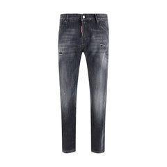 Dsquared² Black Cotton Slim Fit Jeans