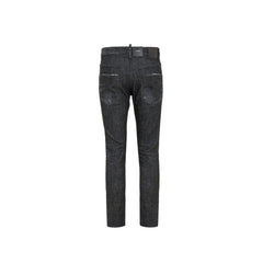 Dsquared² Black Cotton Slim Fit Jeans - 42