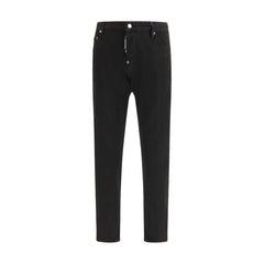 Dsquared² Black Cotton Slim Fit Jeans