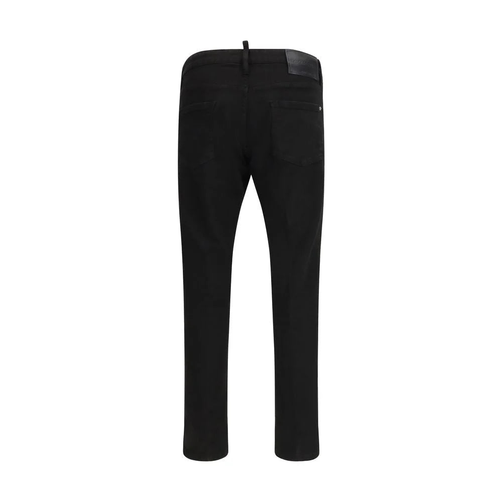 Jean slim en coton noir Dsquared²
